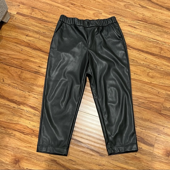 Lined pleather pants - Picture 1 of 7